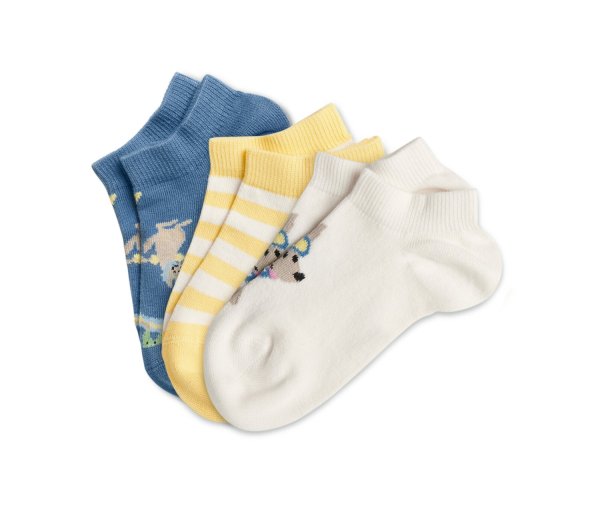 Tchibo - 3 Paar Kinder-Sneakersocken - Herren - Gr. 23-26 - blau
