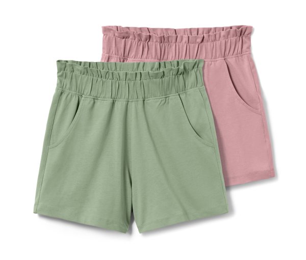 Tchibo - 2 Kinder-Jersey-Shorts - Gr. 170/176 - grün
