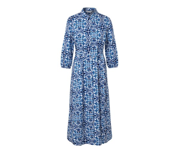 Tchibo - Bedrucktes Midi-Kleid - Damen - Gr. 44 - weiß/print