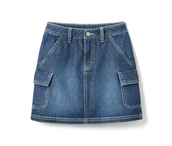 Tchibo - Kinder-Jeans-Rock - Mädchen - Gr. 122/128 - dunkelblau