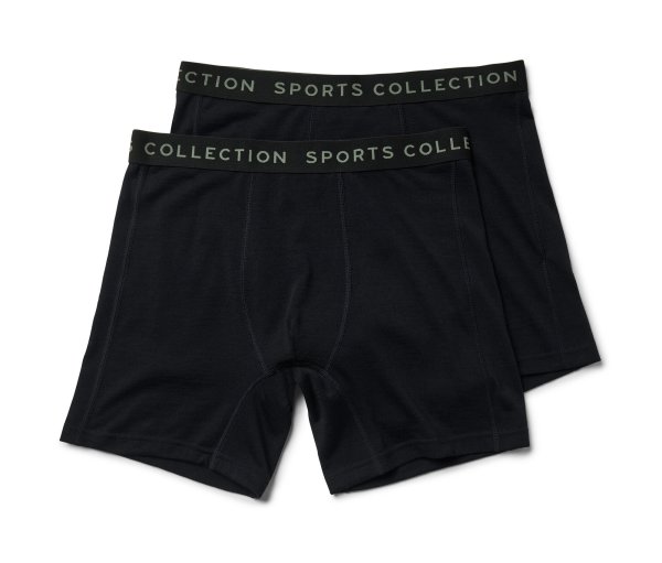 Tchibo - 2 Slipboxer mit Merinowolle - Herren - Gr. Xxl/8 - schwarz