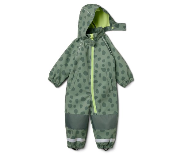 Tchibo - Kinder-Softshell-Einteiler - Herren - Gr. 110/116 - dunkelgrün/print