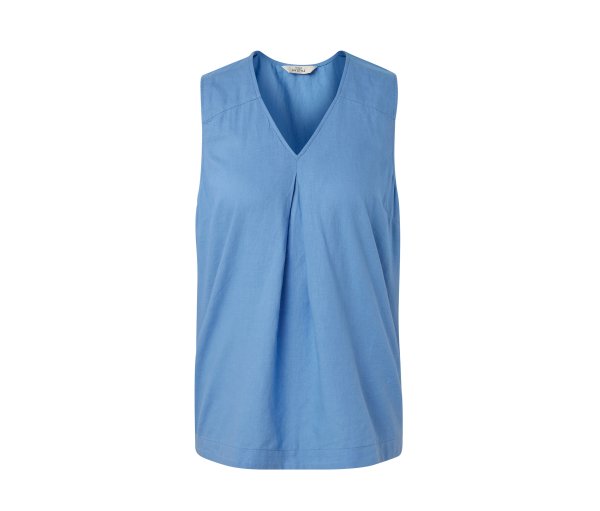 Tchibo - Ärmellose Leinenbluse - Damen - Gr. 44 - hellblau