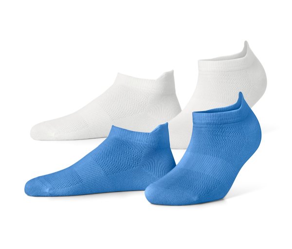 Tchibo - 2 Paar Sneaker-Sportsocken - Damen - Gr. 35-38 - blau