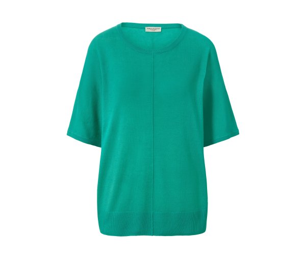 Tchibo - Feinstrick-Shirt mit Leinen - Damen - Gr. XL - blau