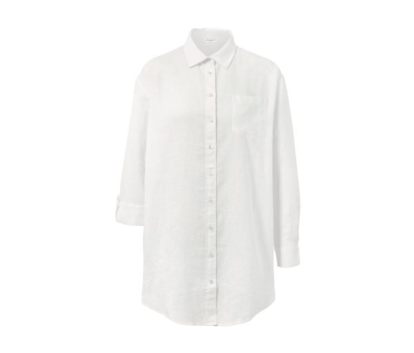 Tchibo - Leinenbluse - Damen - Gr. 38 - weiß