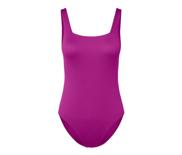 Tchibo - Badeanzug mit strukturierter Oberfläche - Damen - Gr. 44 - dunkelrosa