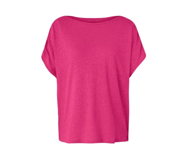 Tchibo - Shirt aus Leinenmix - Damen - Gr. L - pink