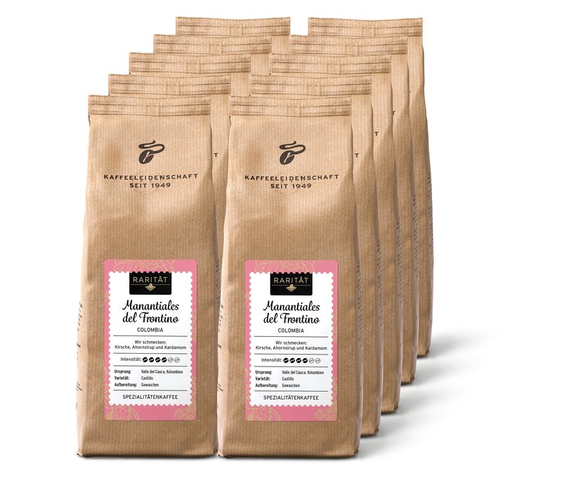 Tchibo - Rarität »Manantiales del Frontino Colombia« - 10x 500 g Ganze Bohne - Intensität: 4/6