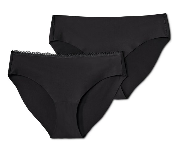 Tchibo - 2 Magic-Cut-Slips - Damen - Gr. L - schwarz