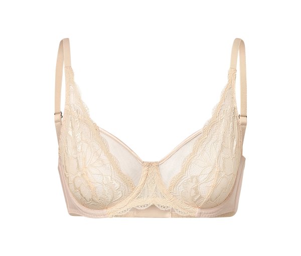 Tchibo - Bügel-BH mit Spitze - Damen - Gr. 80C - creme