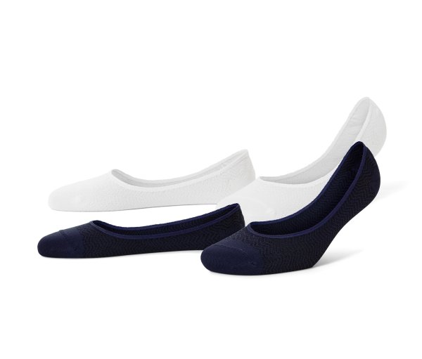 Tchibo - 2 Paar Sneaker-Füßlinge - Damen - Gr. 38-40 - dunkelblau