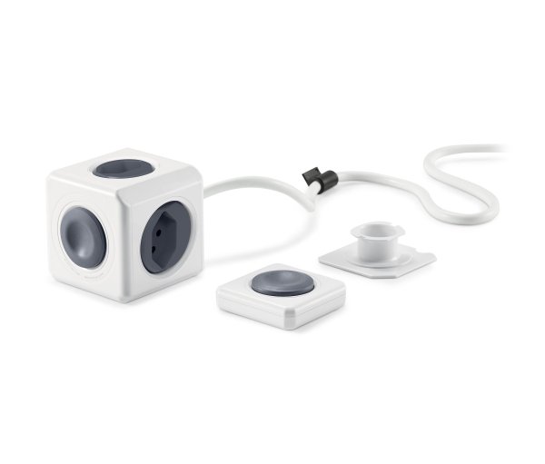 Tchibo - Steckdosenwürfel mit Fernbedienung - weiß