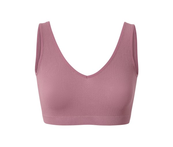 Tchibo - Seamless-Bustier mit Struktur - Damen - Gr. L - lila