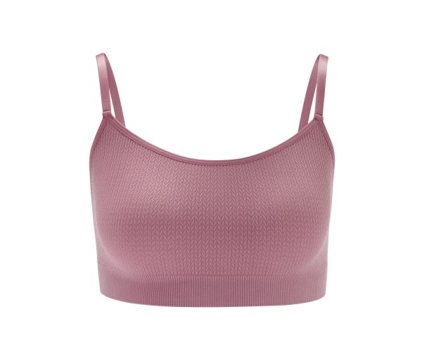 Tchibo - Seamless-BH mit Struktur - Damen - Gr. L - lila