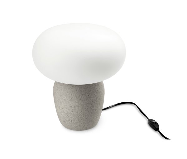 Tchibo - Tischleuchte mit Glasschirm - schwarz