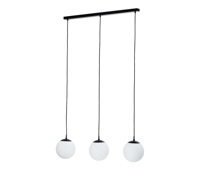Tchibo - Hängeleuchte mit Glaskugeln - 83x5x2,5cm - schwarz - Metall / Glas