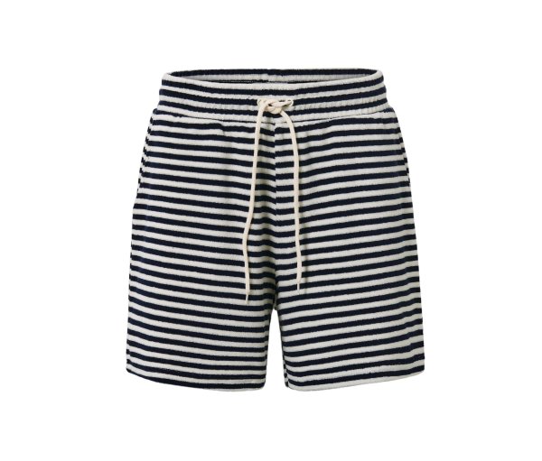Tchibo - Frottiershorts - Damen - Gr. XL - dunkelblau/gestreift