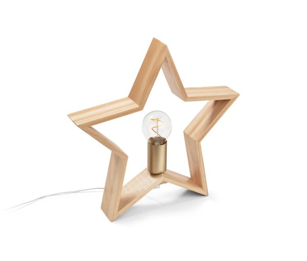 Tchibo - LED-Holzstern - beige