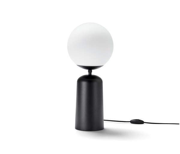 Tchibo - Tischleuchte mit Glaskugel - schwarz