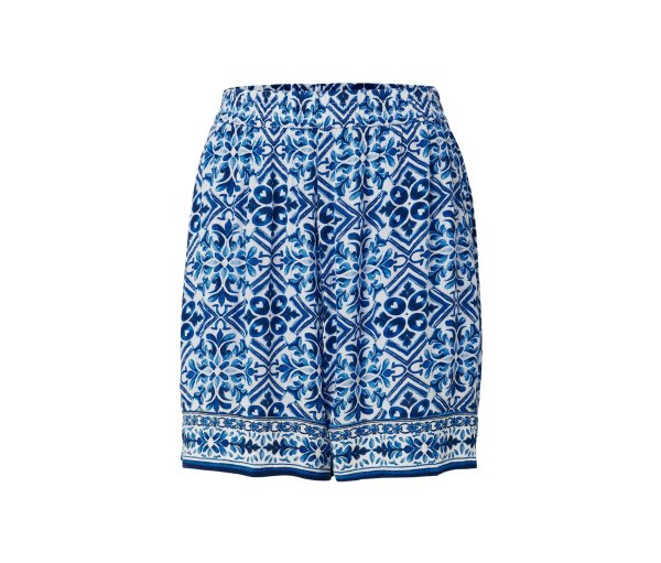 Tchibo - Bedruckte Webshorts - Damen - Gr. 42 - weiß/print