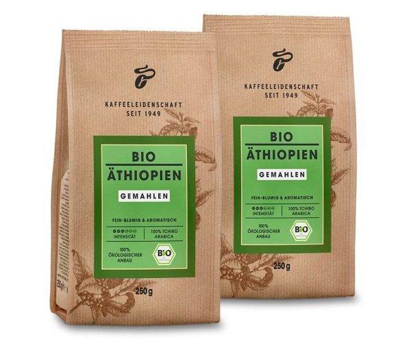 Tchibo - Bio Äthiopien - 2 x 250 g Gemahlen - Intensität: 3/6