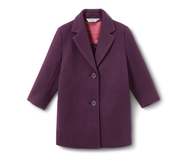 Tchibo - Kinder-Mantel - Mädchen - Gr. 122/128 - dunkellila