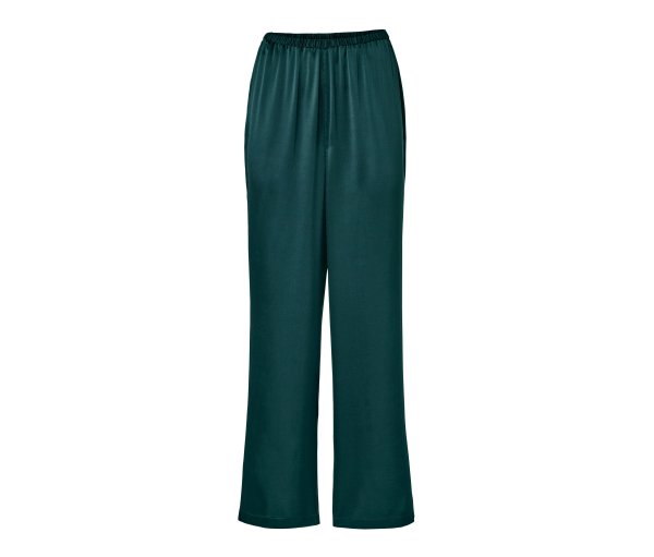 Tchibo - Pyjamahose aus reiner Seide - Damen - Gr. 40 - dunkelgrün