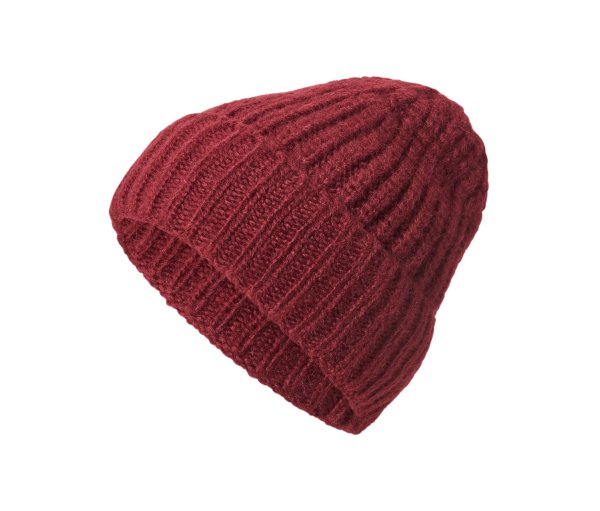 Tchibo - Strickmütze mit Wolle - bordeaux