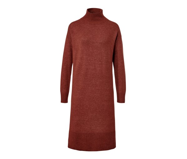 Tchibo - Strickkleid mit Wollanteil - Damen - Gr. XL - braun