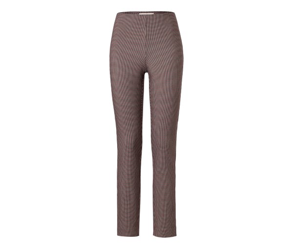 Tchibo - Karierte Stretchhose - Damen - Gr. 44 - dunkelblau/jacquard