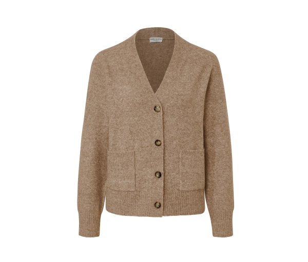 Tchibo - Strickjacke mit Wolle - Damen - Gr. L - braun