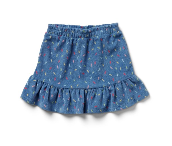 Tchibo - Kinder-Frottier-Rock - Mädchen - Gr. 86/92 - blau/print