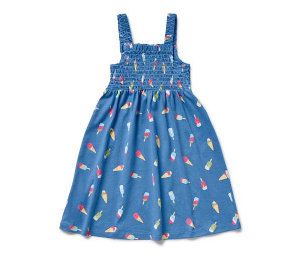 Tchibo - Trägerkleid - Mädchen - Gr. 122/128 - blau