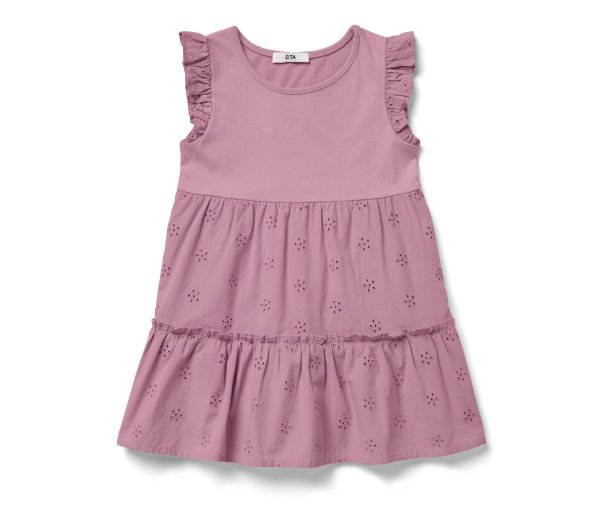 Tchibo - Kinder-Kleid - Mädchen - Gr. 110/116 - rosa