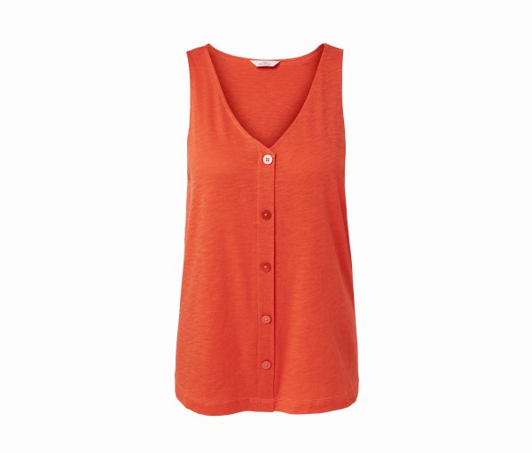 Tchibo - Top aus Modalmix - Damen - Gr. S - orange