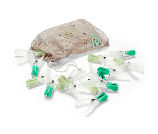 Tchibo - 20 Wäscheklammern - dunkelgrün