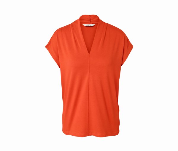Tchibo - Blusenshirt mit V-Ausschnitt - Damen - Gr. S - orange