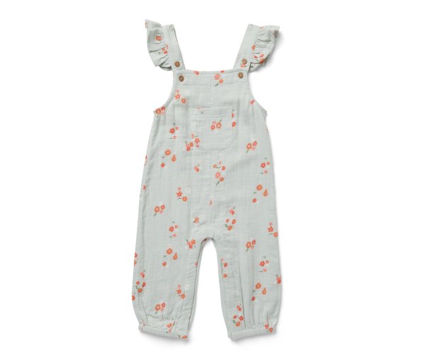 Tchibo - Kinder-Musselin-Strampler - Mädchen - Gr. 98/104 - mehrfarbig/geblümt