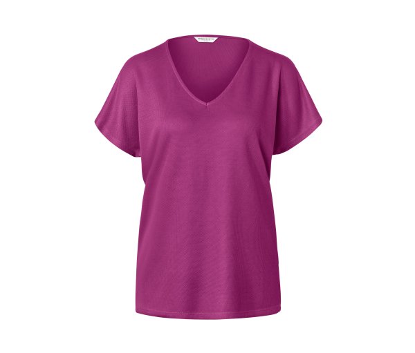 Tchibo - Strukturiertes Shirt - Damen - Gr. S - rot