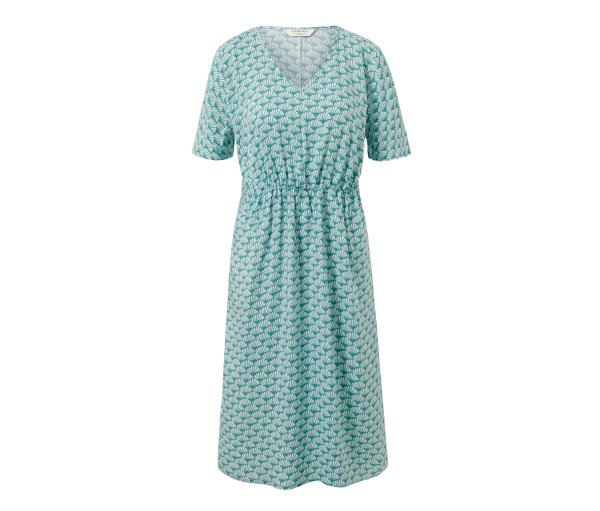 Tchibo - Kleid mit Print - Damen - Gr. 42 - weiß/print