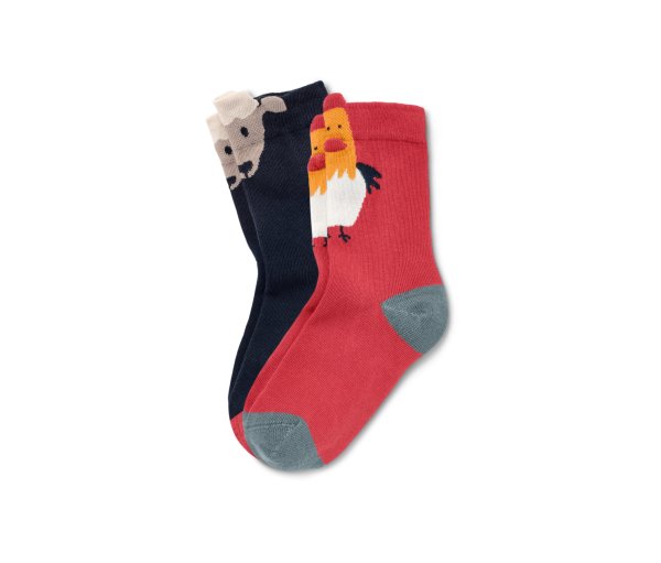 Tchibo - 2 Paar Kleinkind-Socken - Gr. 31-34 - dunkelblau