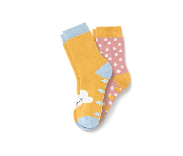 Tchibo - 2 Paar Kleinkind-Antirutsch-Socken - Damen - Gr. 31-34 - hellblau