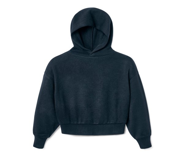 Tchibo - Kinder-Strickhoodie - Mädchen - Gr. 146/152 - schwarz