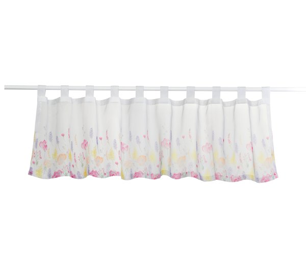 Tchibo - Bedruckte Bistrogardine - weiß