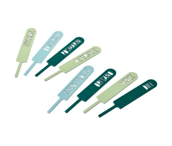 Tchibo - 8 Kräuterschilder - hellgrün