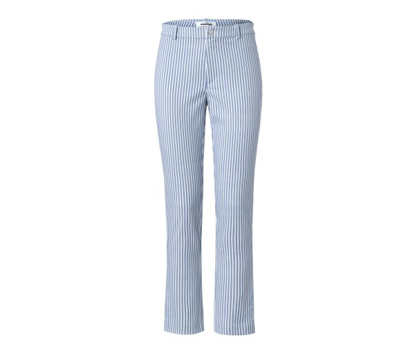 Tchibo - Gestreifte Stretchhose - Damen - Gr. 38 - weiß/gestreift