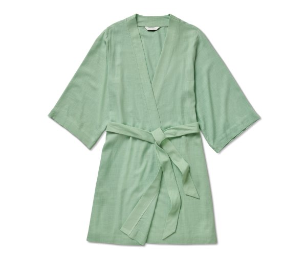 Tchibo - Morgenmantel - Damen - Gr. S - grün