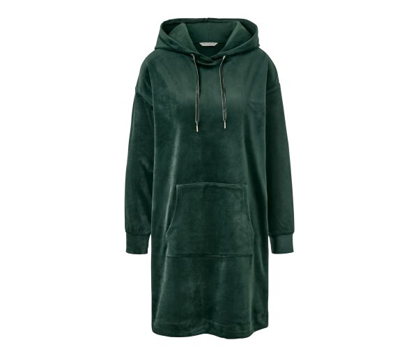Tchibo - Nicki-Loungewear-Kleid - Damen - Gr. S - dunkelgrün