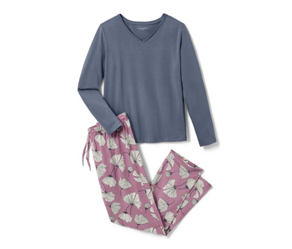 Tchibo - Pyjama - Damen - Gr. M - blau